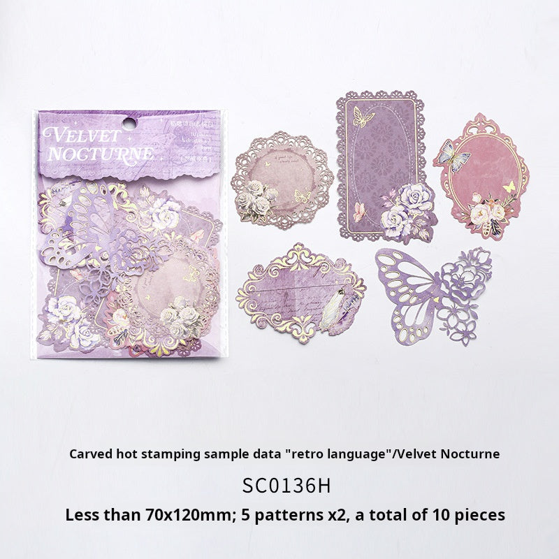 0523 Vintage romantic diecut frame paper -10Pcs each pack