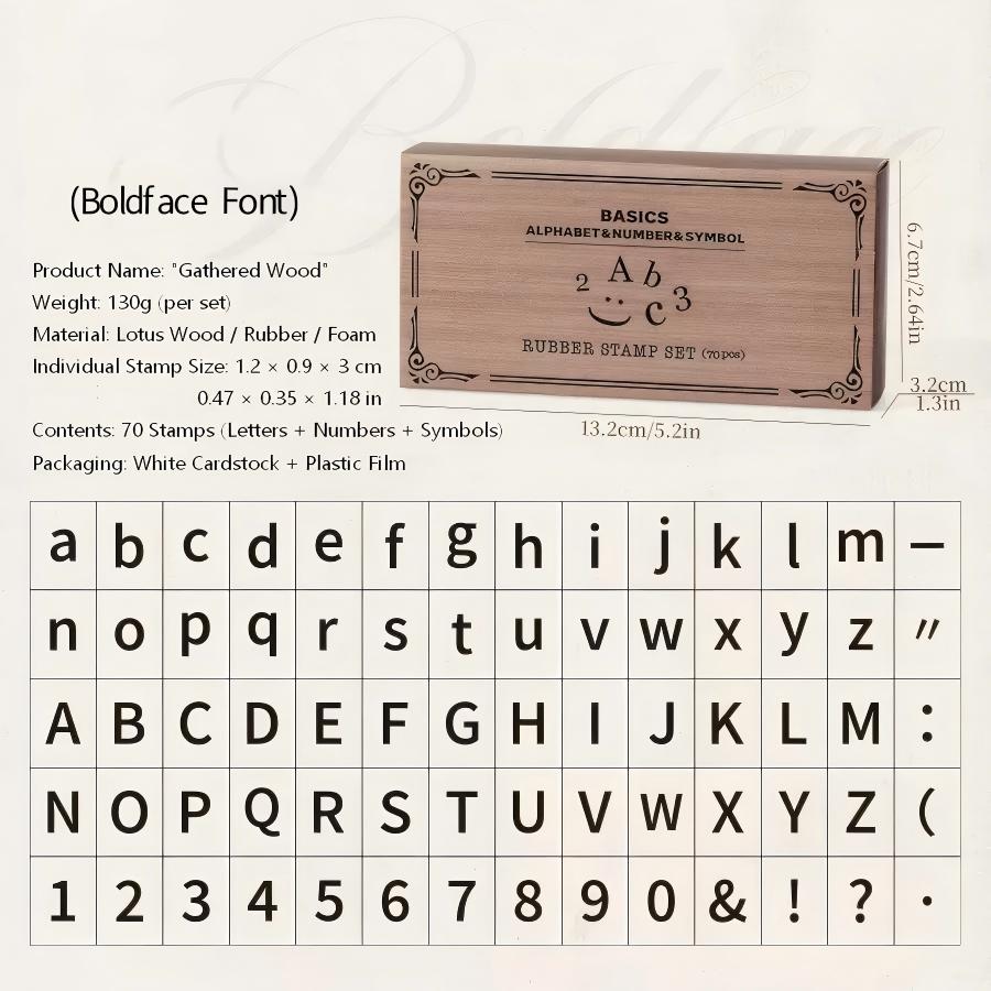 Wooden Letter stamp