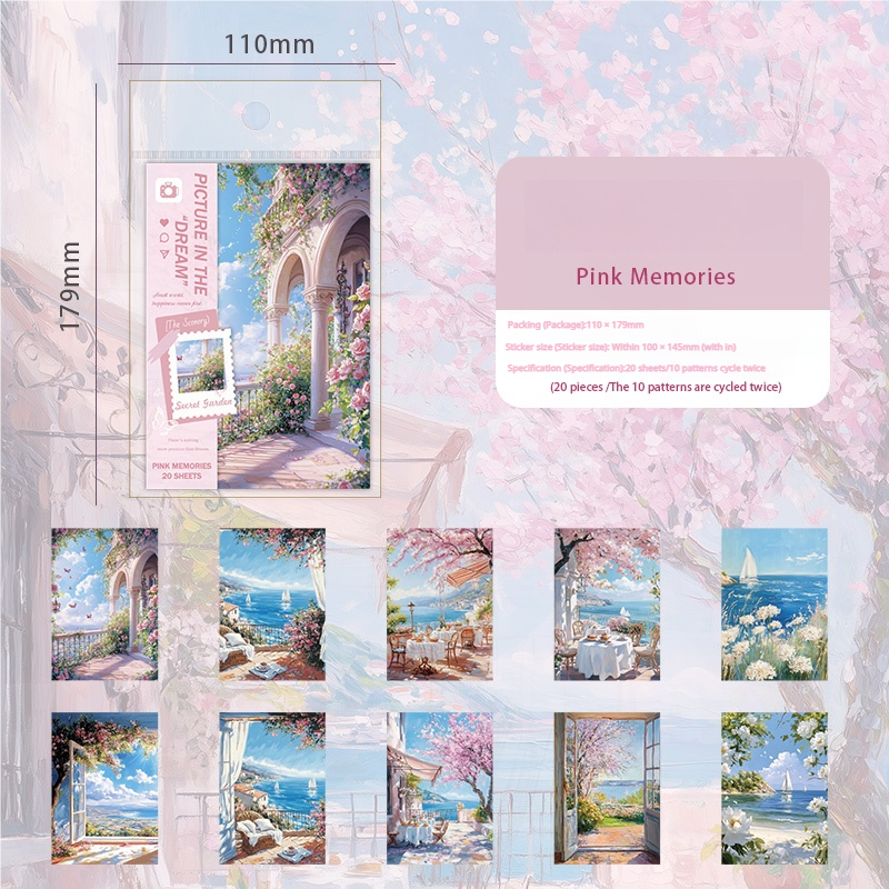 0628 Garden paper -20Pcs each pack