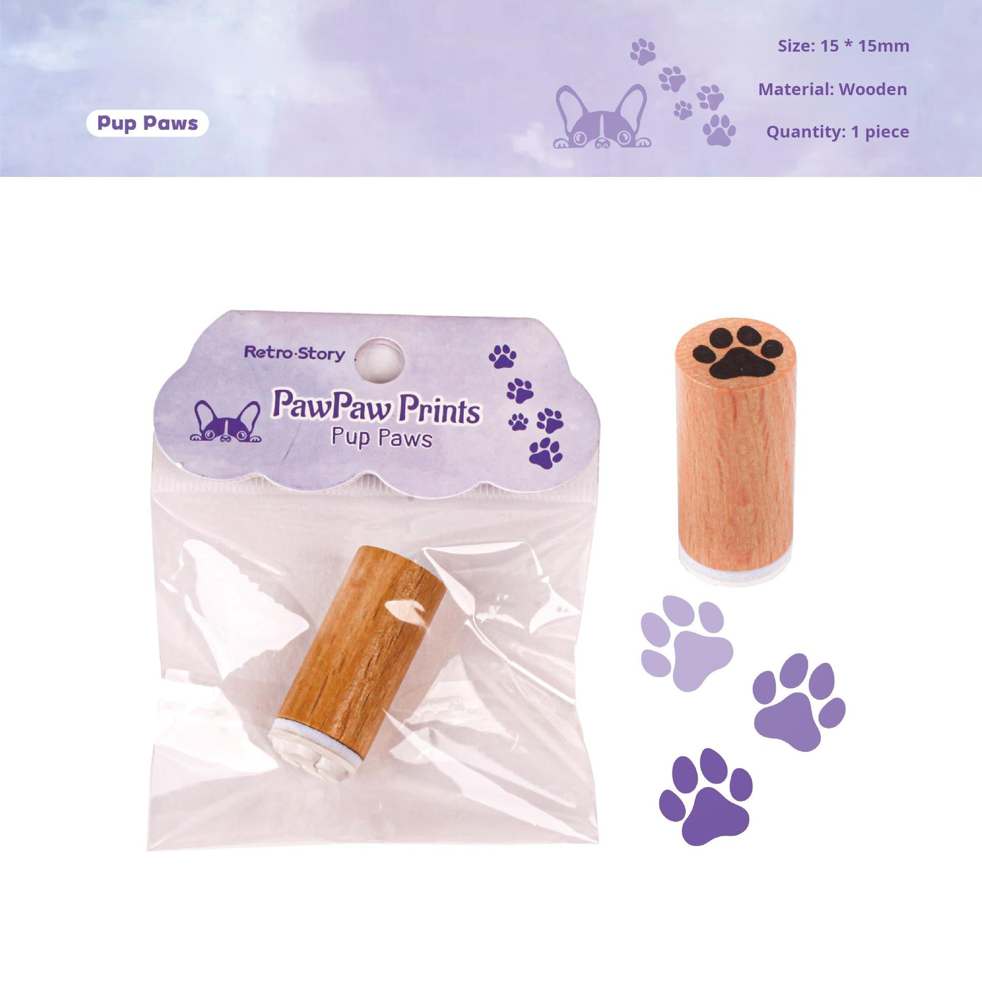 0730 Animal paw stamps