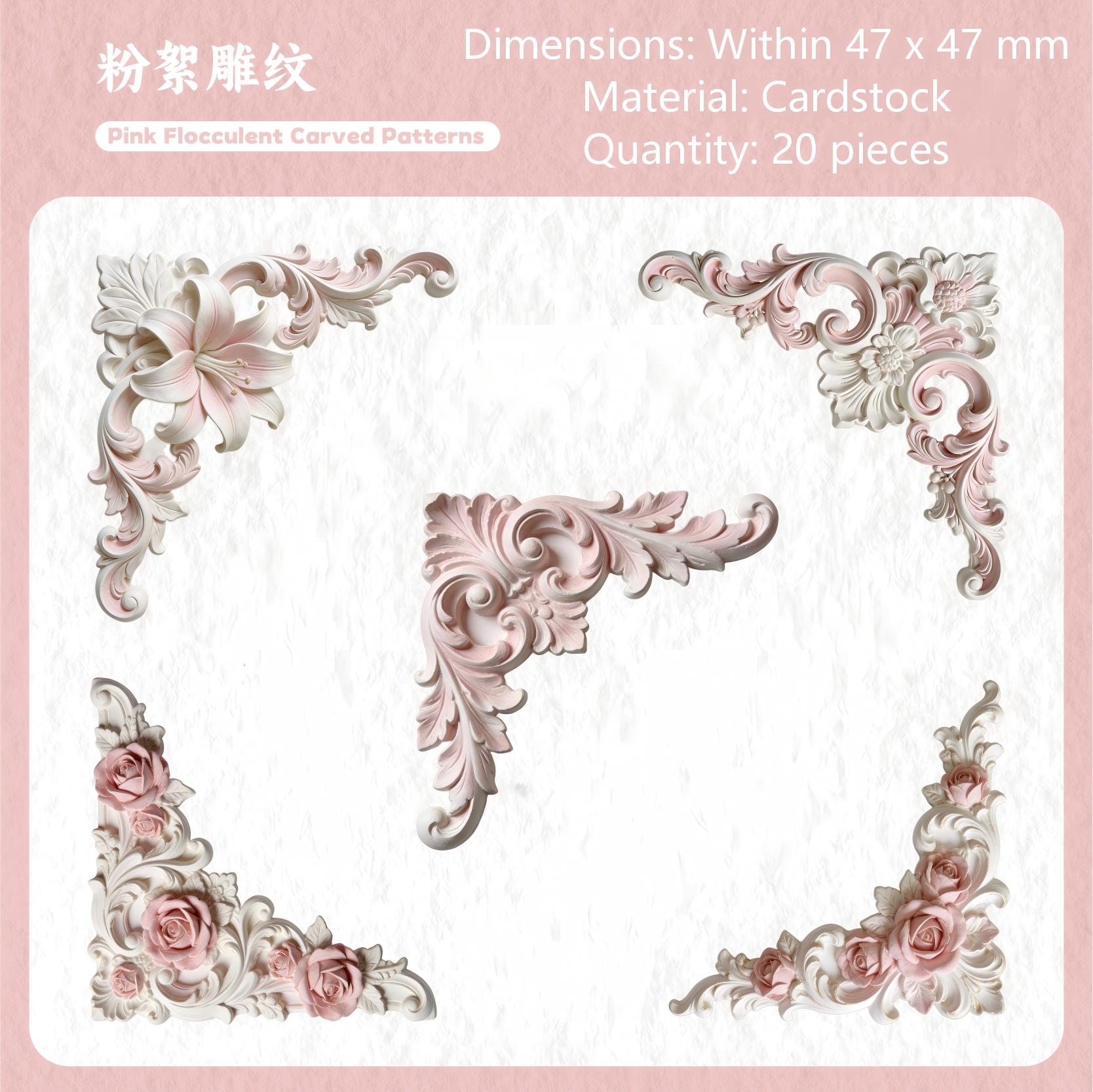 Relief cardstock sticker -20Pcs each pack