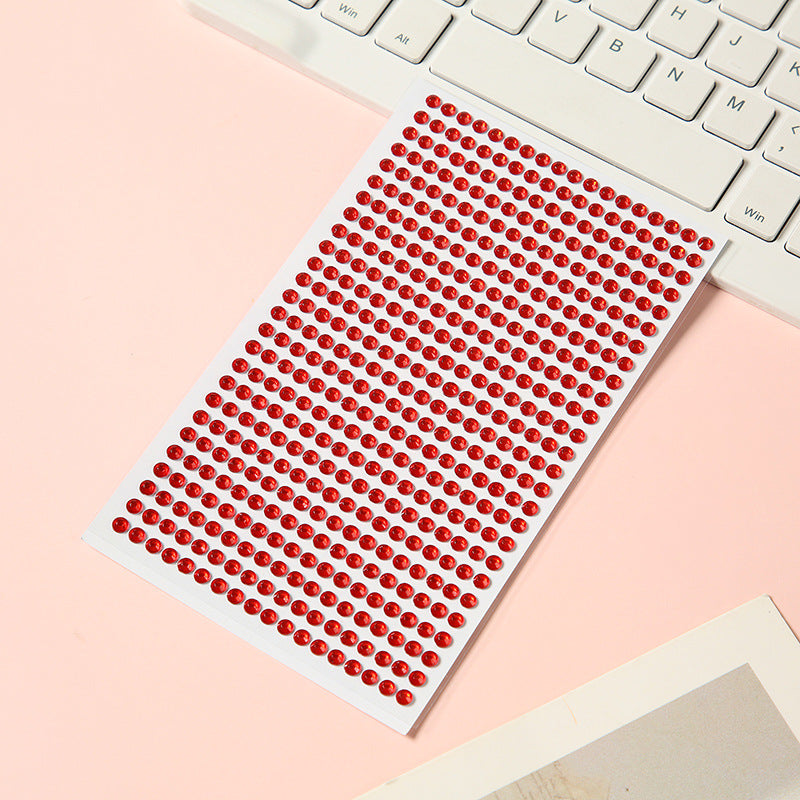 1013 Colored diamonds sticker -1Pcs each pack