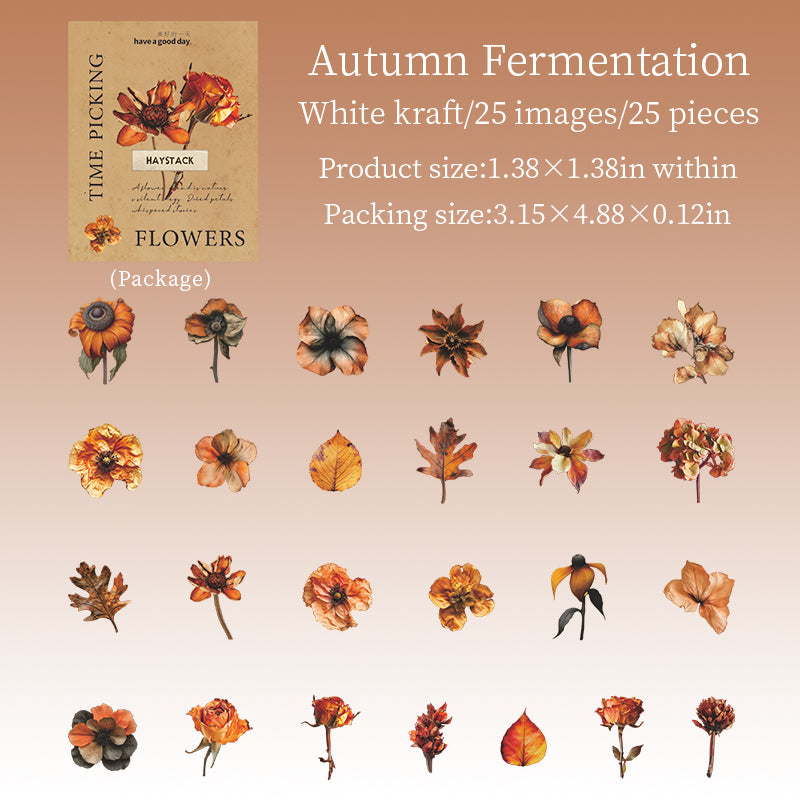 1016 Fflowers Solid sticker -25Pcs each pack