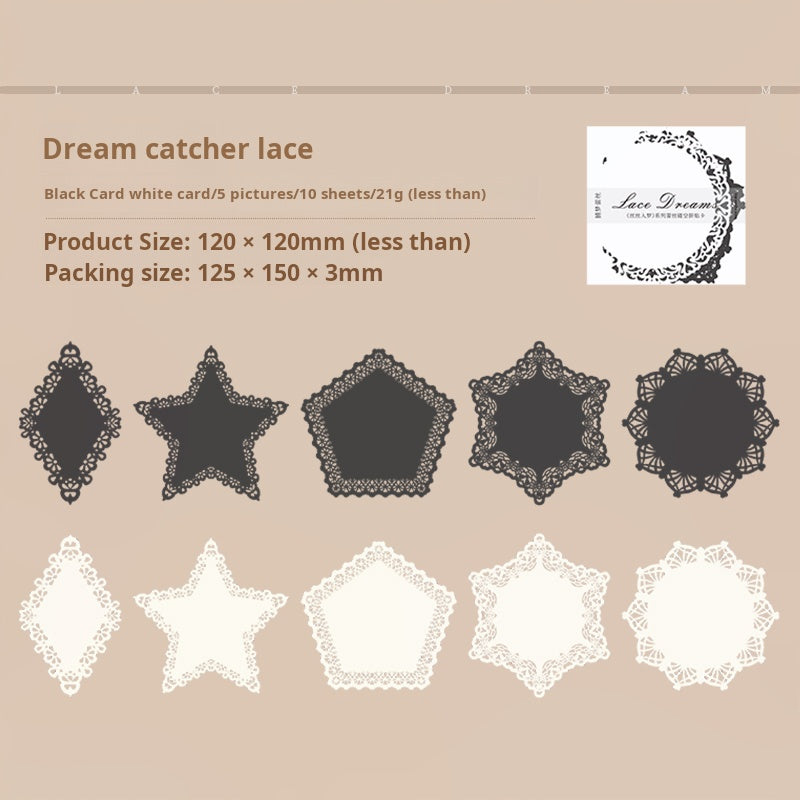 0527 Lace die-cut Paper -10Pcs each pack