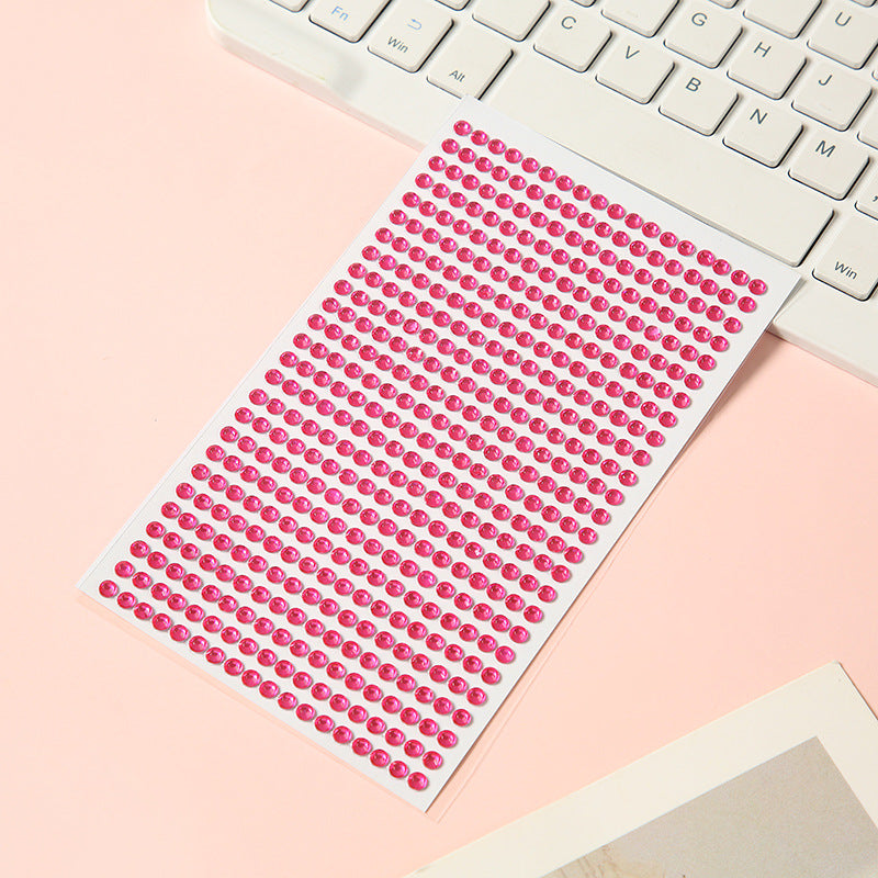 1013 Colored diamonds sticker -1Pcs each pack