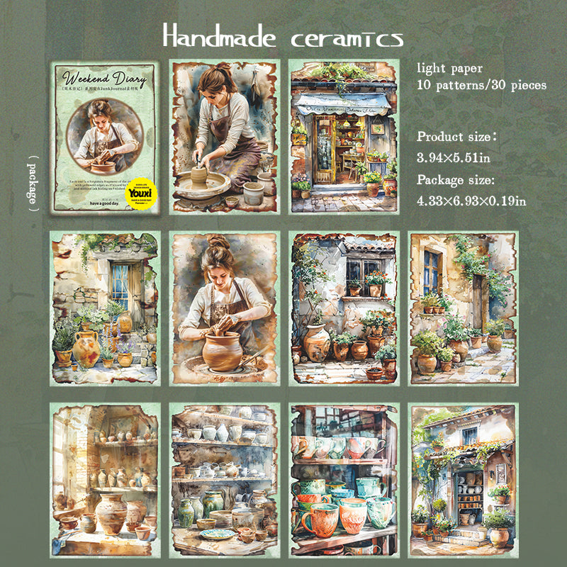 0610 Weekend diary Paper -30Pcs each pack
