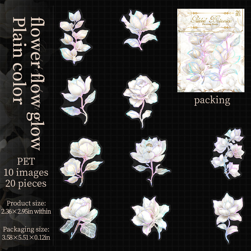0809 Flowers Sticker -20Pcs each pack