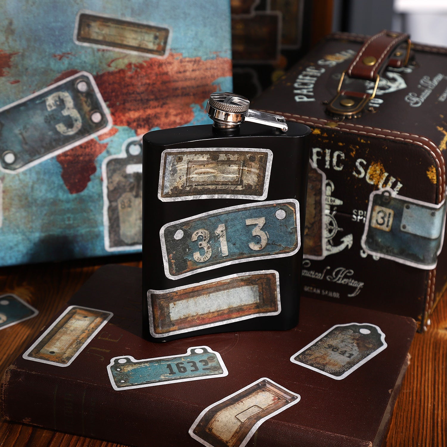 1225 B124 Steampunk journaling supplies mixed bundle