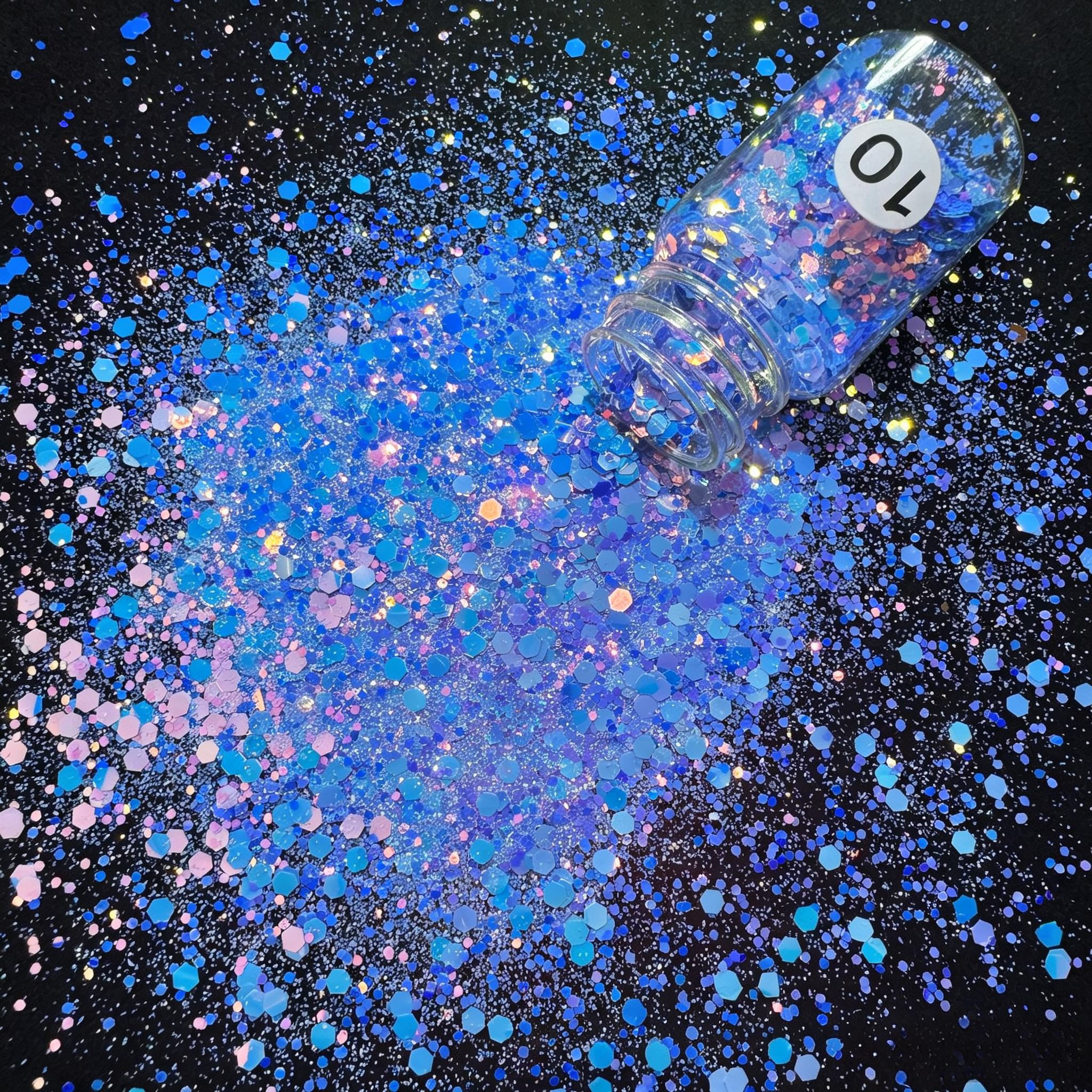 12 Colors Neon Chunky Glitter Set for Journaling & Scrapbooking, Fluorescent Sequins Flakes for Junk Journal, Card Making, DIY Crafts