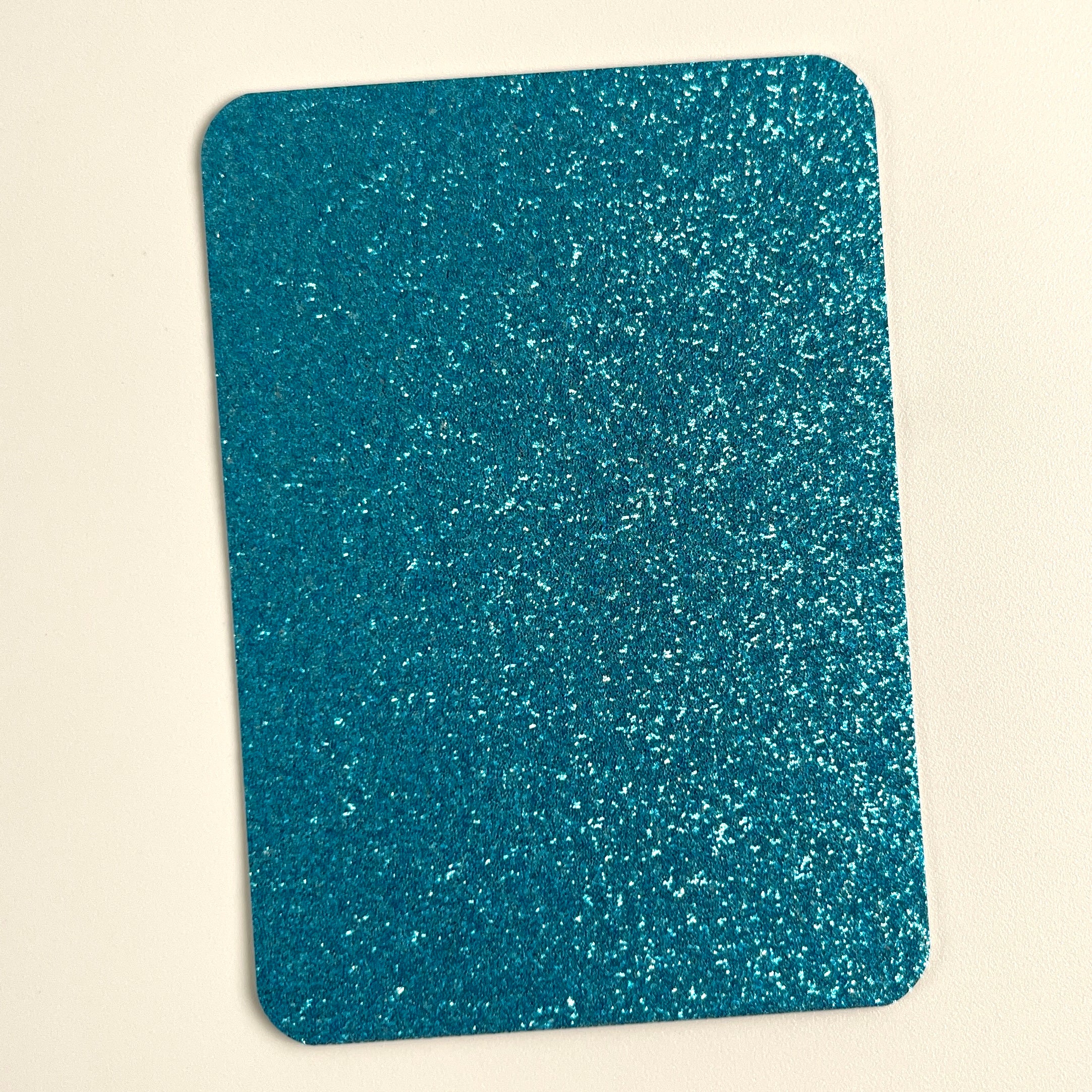 24 Colors Glitter ATC Blanks, Pre-Cut Artist Trading Cards 2.5x3.5 Inches, Rounded Corners Glitter Cardstock Base for Mixed Media, Scrapbooking, Art Swaps