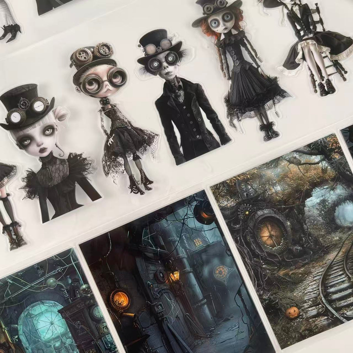 Steampunk Puppet Dolls Pre cut PET Tape (10cm Width)