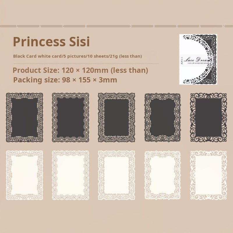 0527 Lace die-cut Paper -10Pcs each pack