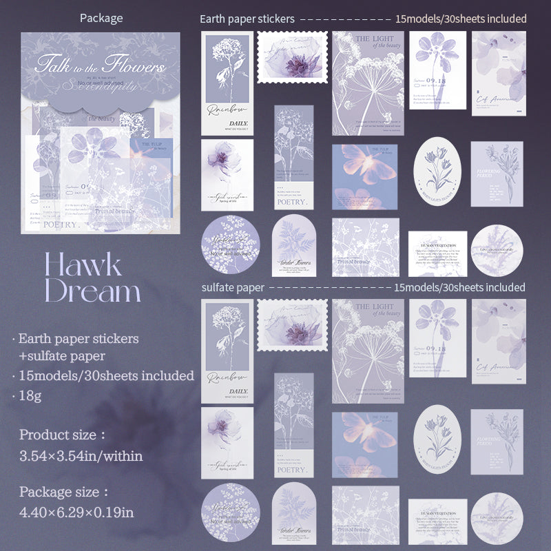 0914 Talk to the flowers Mixed pack -30Pcs each pack