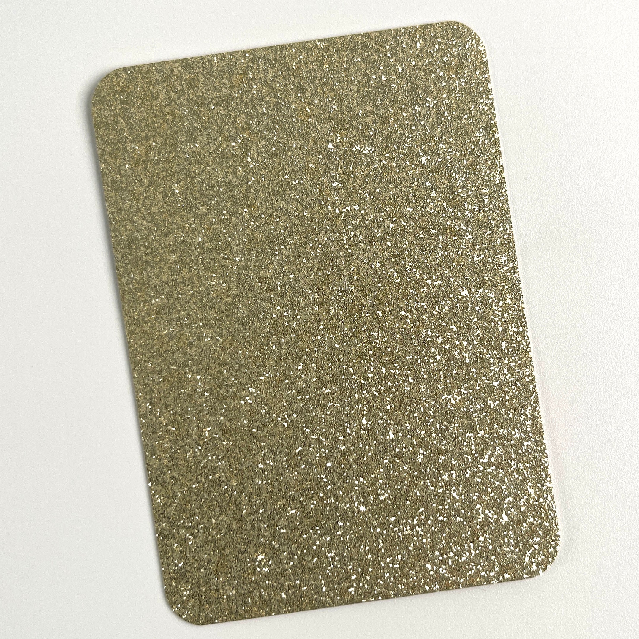 24 Colors Glitter ATC Blanks, Pre-Cut Artist Trading Cards 2.5x3.5 Inches, Rounded Corners Glitter Cardstock Base for Mixed Media, Scrapbooking, Art Swaps