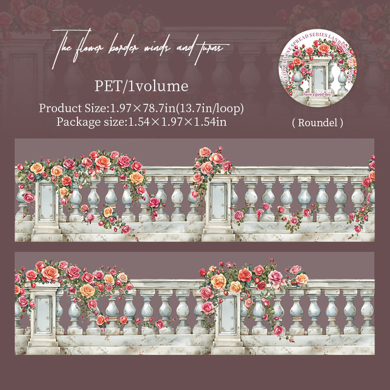 1014 Flower vine spreading PET tape -5cm*2m