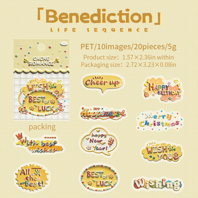 Life’s Little Moments PET Sticker -20Pcs each pack