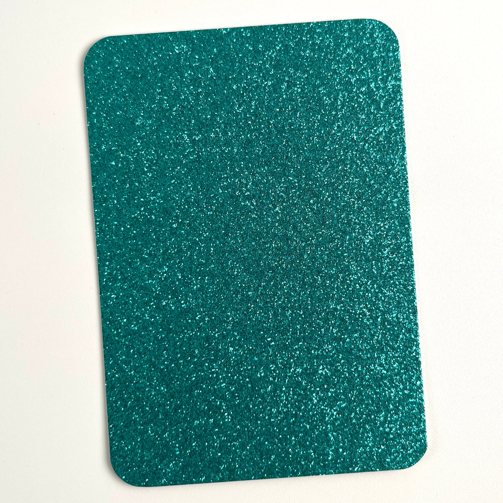 24 Colors Glitter ATC Blanks, Pre-Cut Artist Trading Cards 2.5x3.5 Inches, Rounded Corners Glitter Cardstock Base for Mixed Media, Scrapbooking, Art Swaps