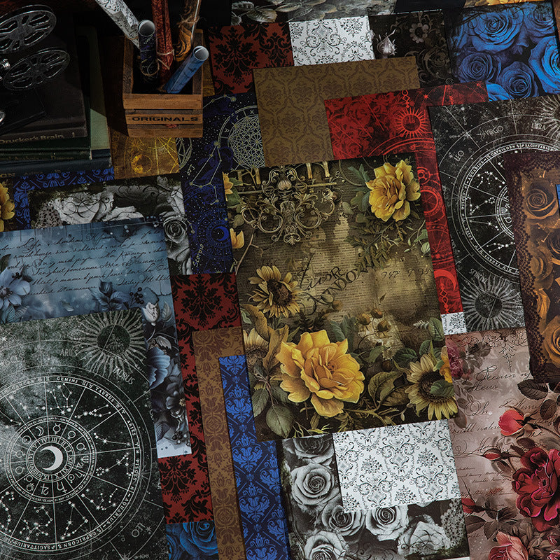 0926 Vintage dark paper -10Pcs each pack