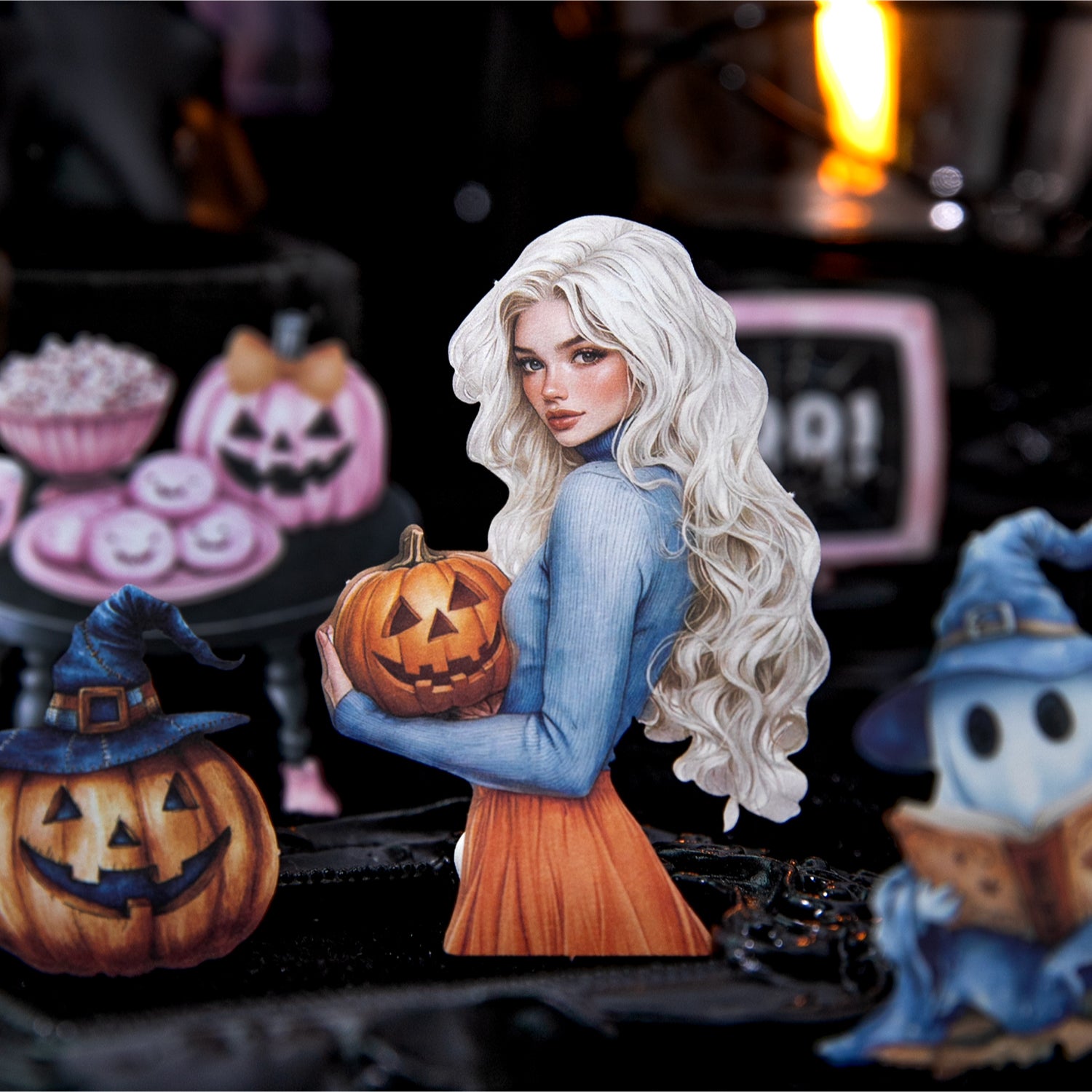 1023 Surprise Halloween Night Solid sticker -20Pcs each pack