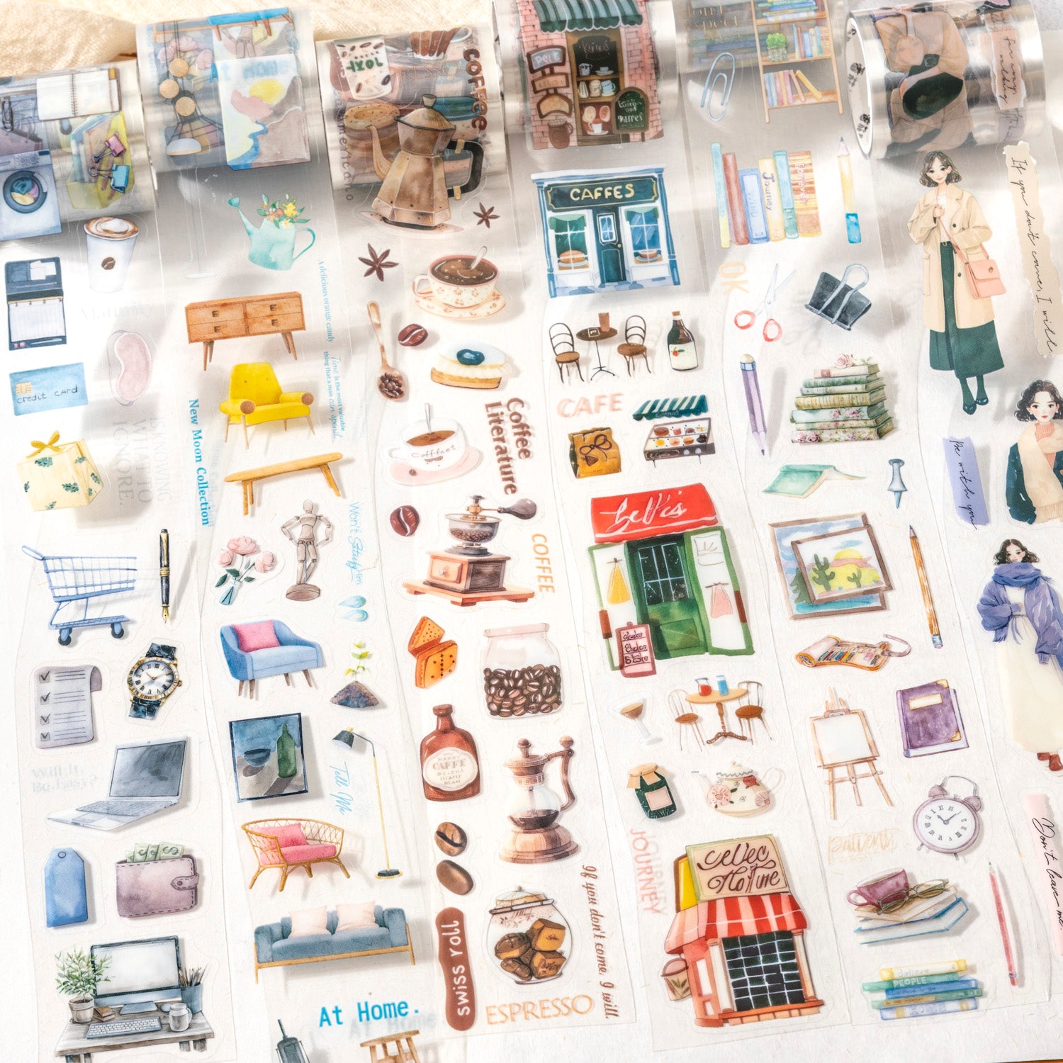 0215 Slow Life Series PET tape -4.5CM*2M