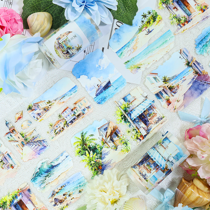 260114 T-498 Summer Painting Scroll Tape -7cm*2m