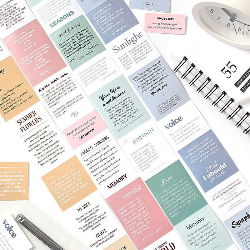 0305 Simple words Series Copperplate tape-5CM*2M*4