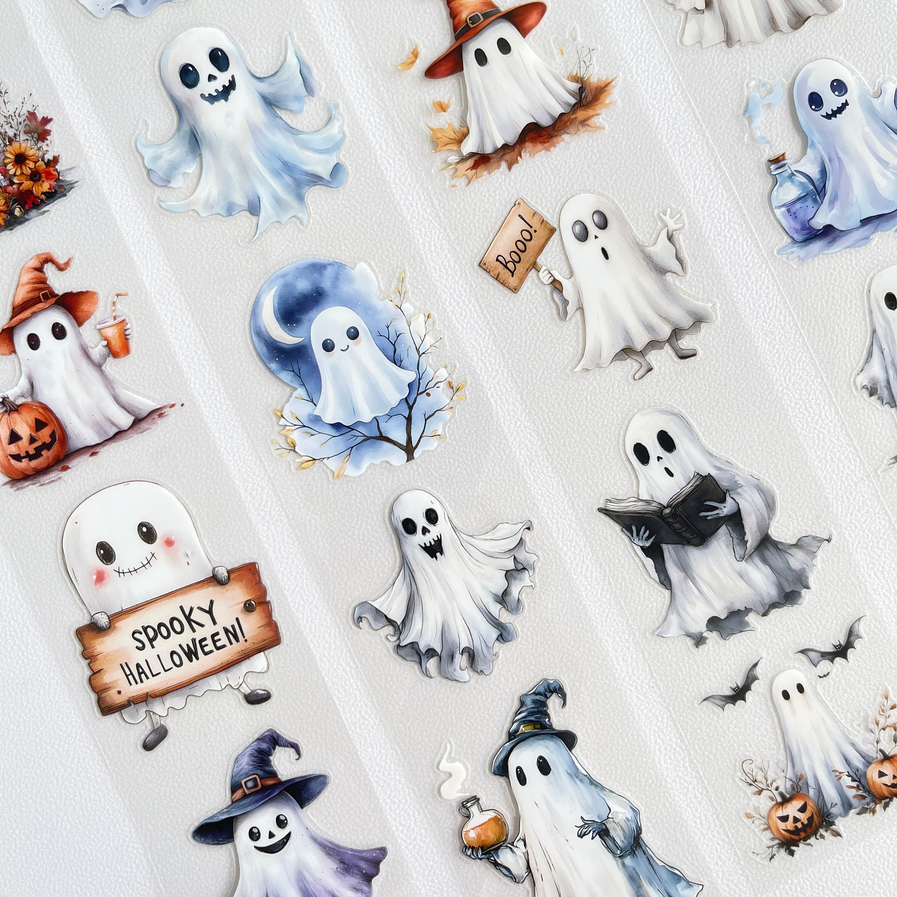 Halloween ghost pre-cut PET tape 1 loop 5.5CM*2M