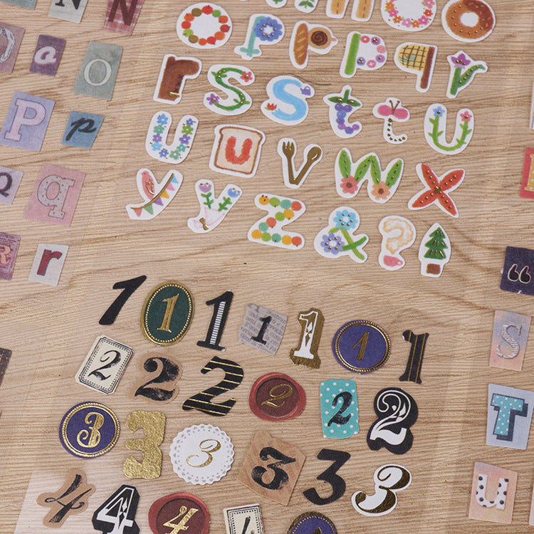 0619 Kidnap letter Solid Sticker -6Pcs each pack