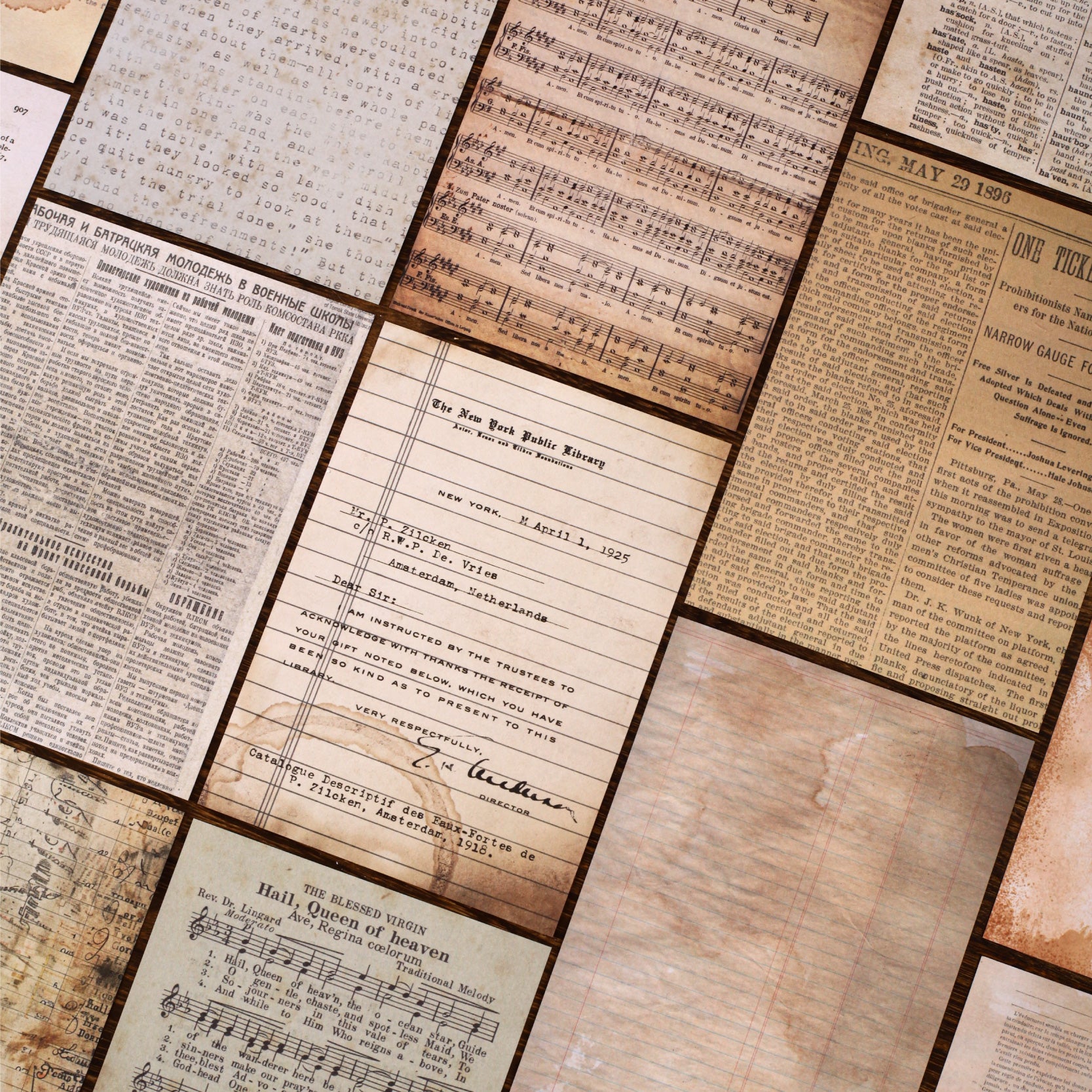 0918 Vintage paper -20Pcs each pack