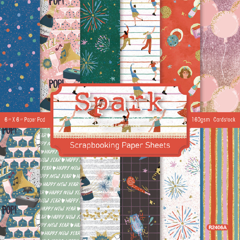 260105 Spark background paper R2406A -24Pcs each pack