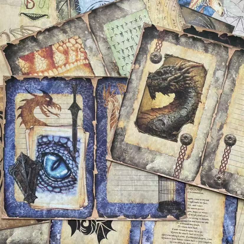 1023 A4 size Gragon's curse Style Paper 10 pcs