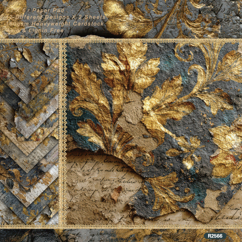 0814 Vintage background paper R2566 -24Pcs each pack