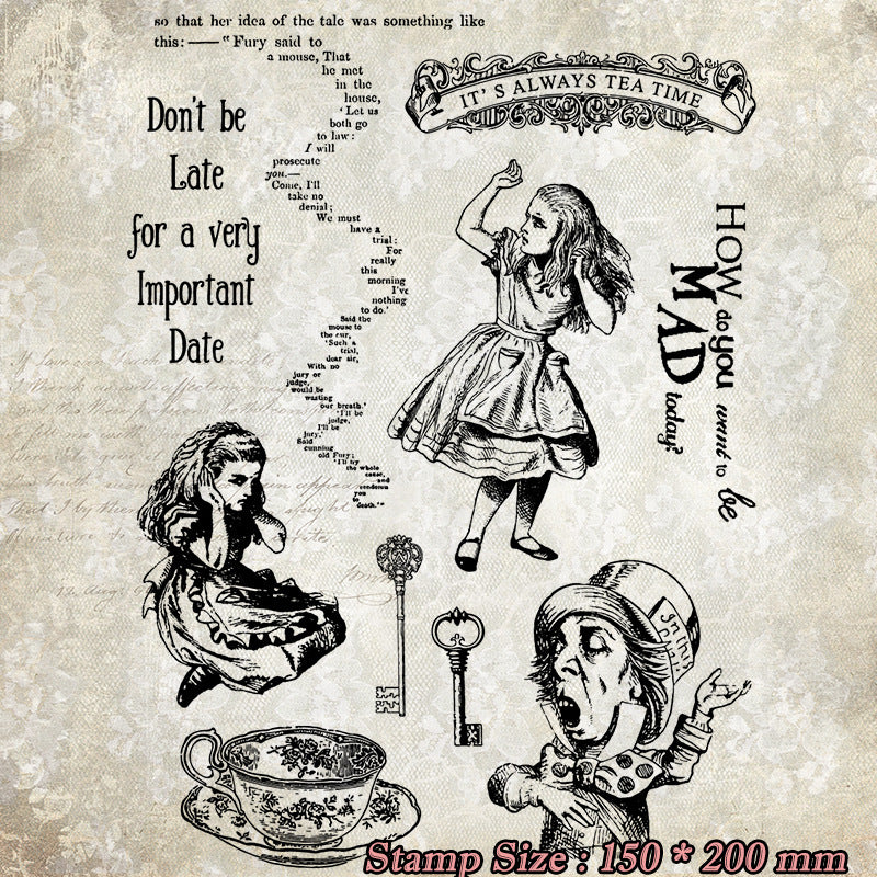 0510 Alice in wonderland Clear Stamp