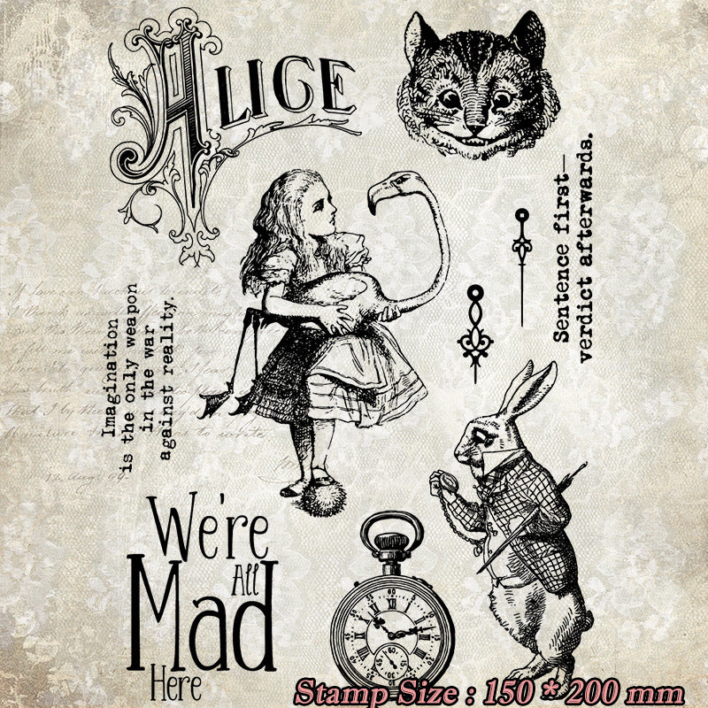 0510 Alice in wonderland Clear Stamp