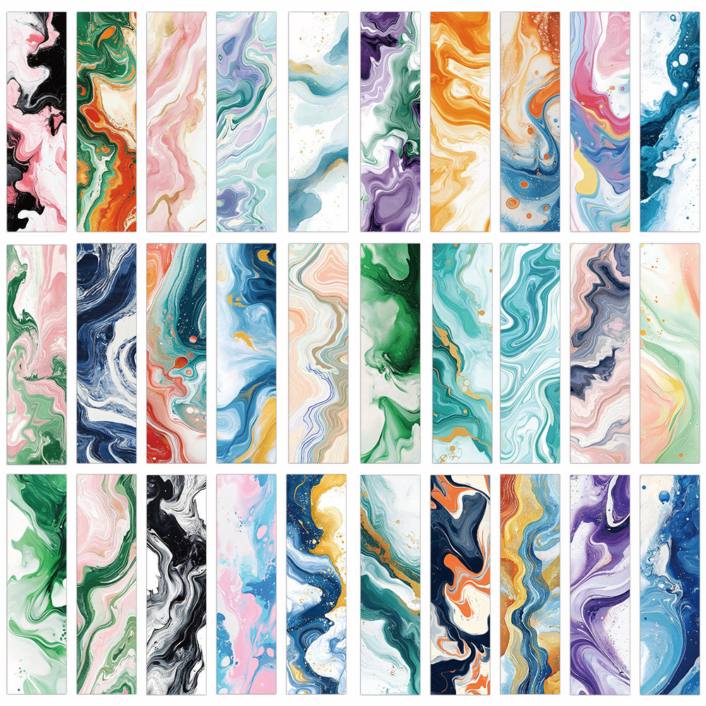 0718 Marble Bookmarks 30 pcs