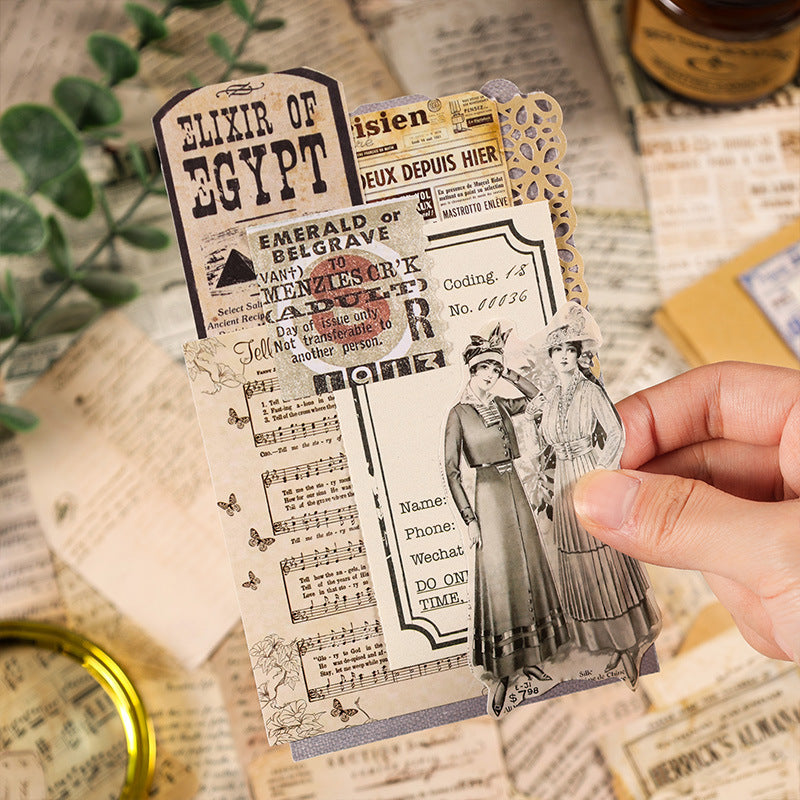 Vintage Chapter Solid Stickers -24Pcs each pack
