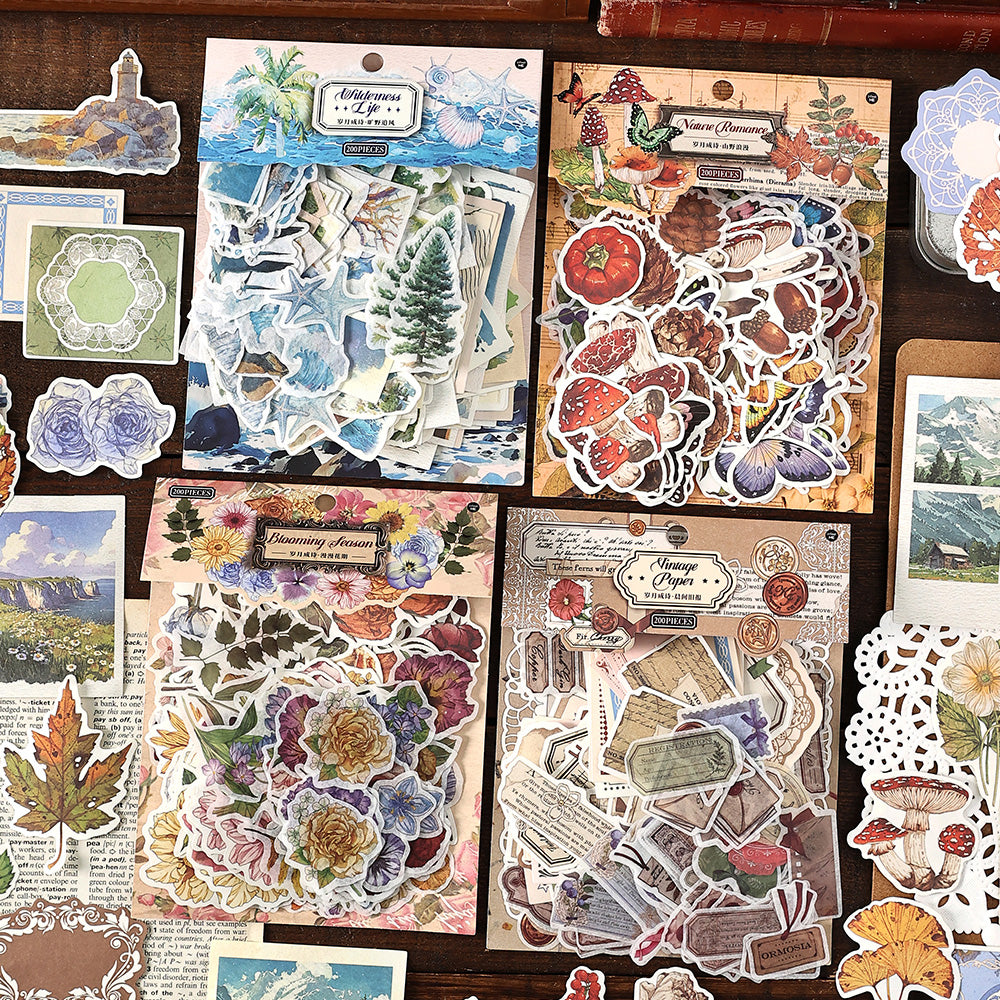 0221 Years of Poetry Series Sticker -200Pcs each pack