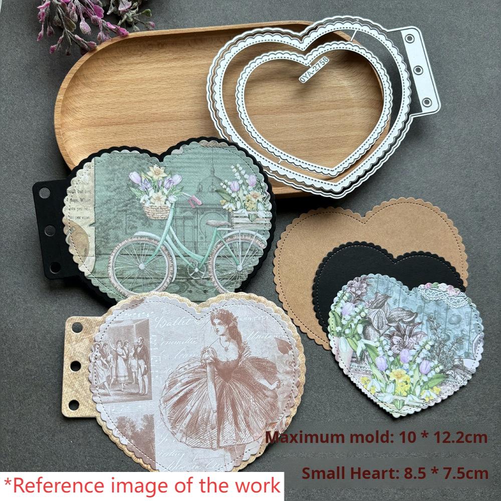 0911 Heart shape Border Loose-leaf metal cutting dies cut OYA2758