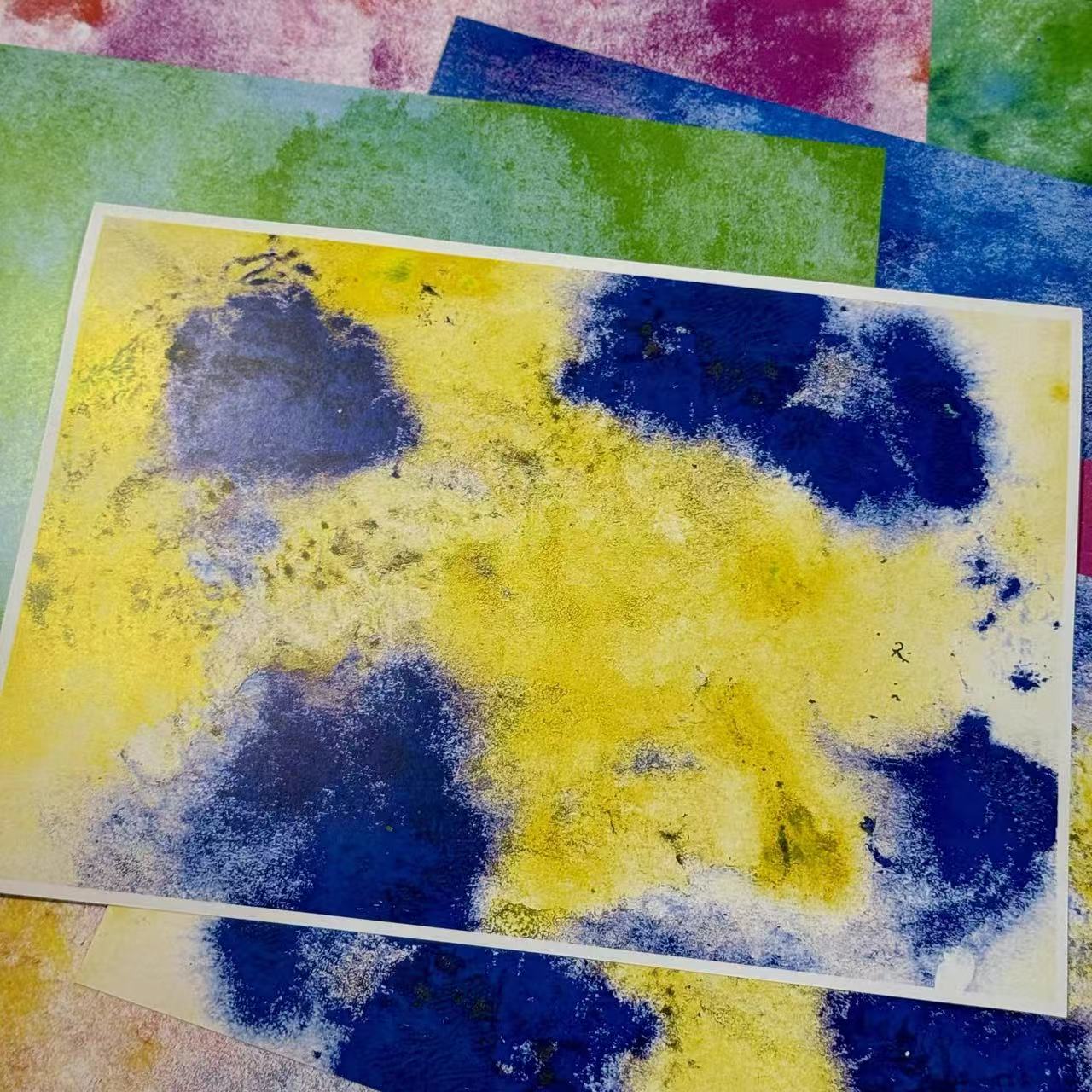 0922 A4 size Dreamy watercolor blending Style Paper 12 pcs