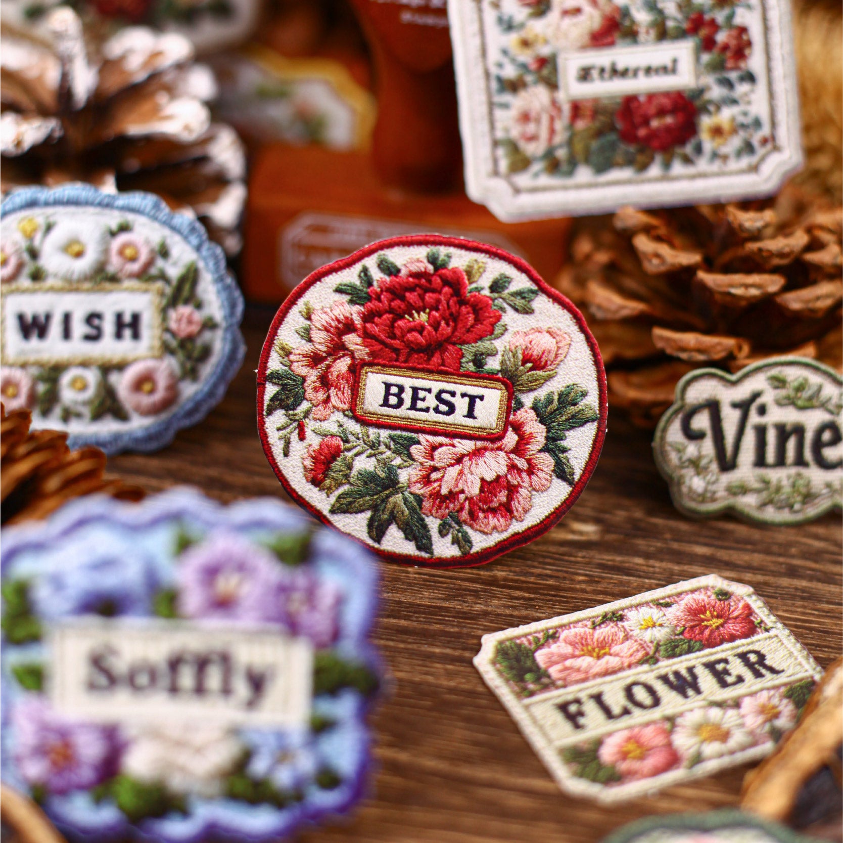 1231 Embroidery sticker -20Pcs each pack