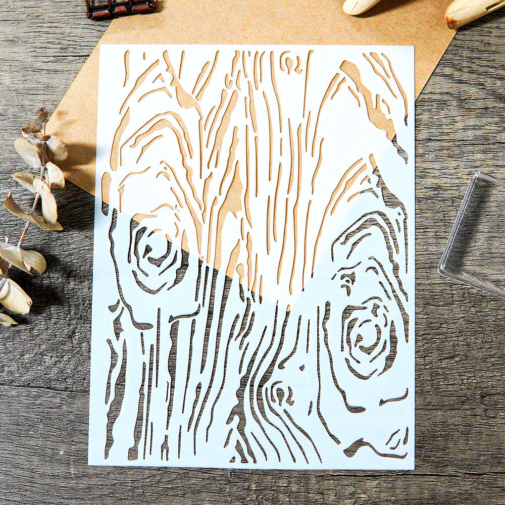 0726 Tree pattern stencil 15CM*20CM