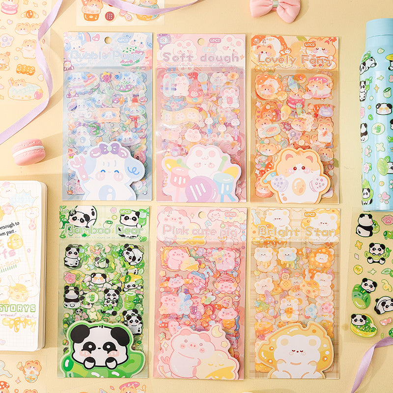 0227 Lovely Paradise Series Sticker -4Pcs each pack