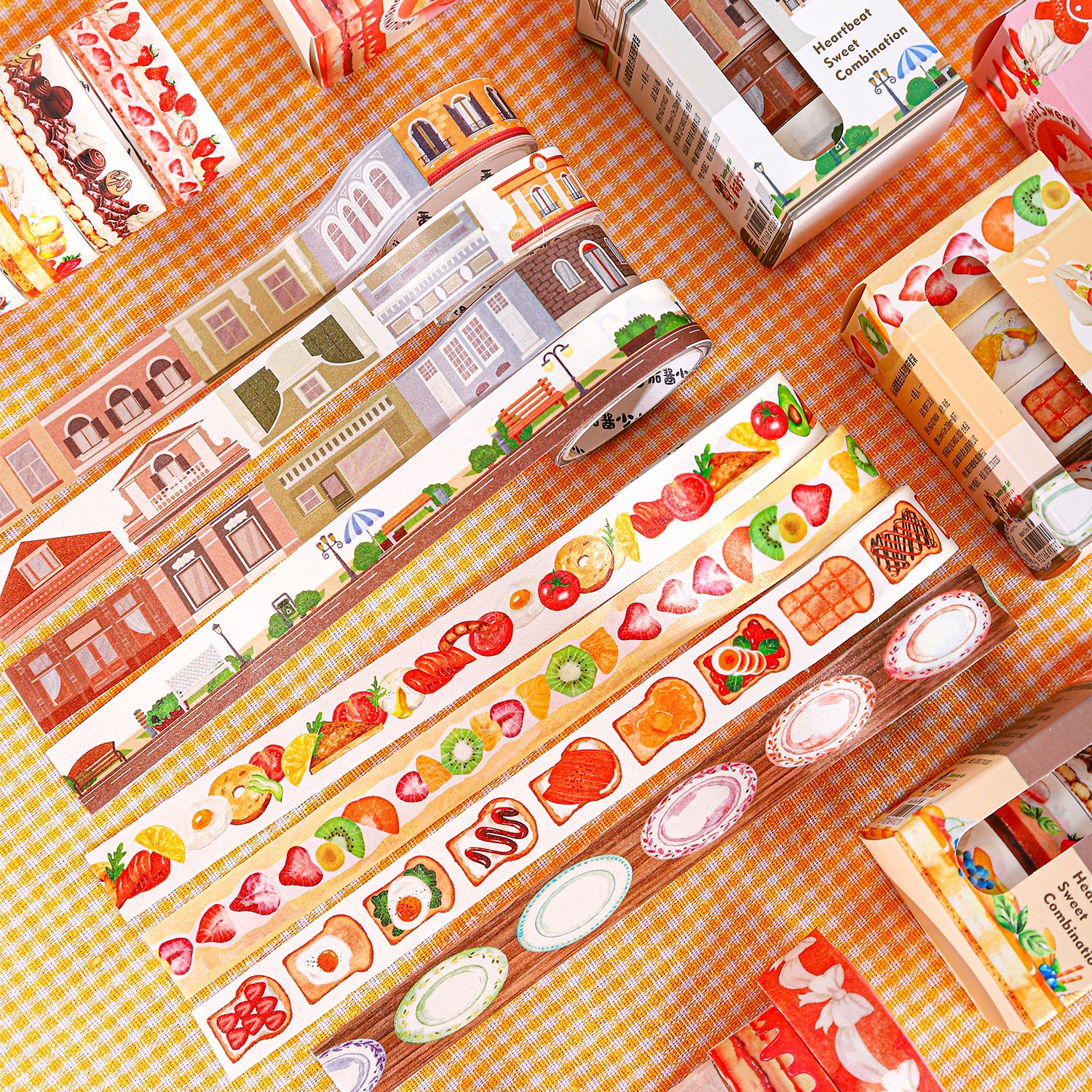 0315 Heartbeat sweet combination Series Washi Tape Set *pre-cut