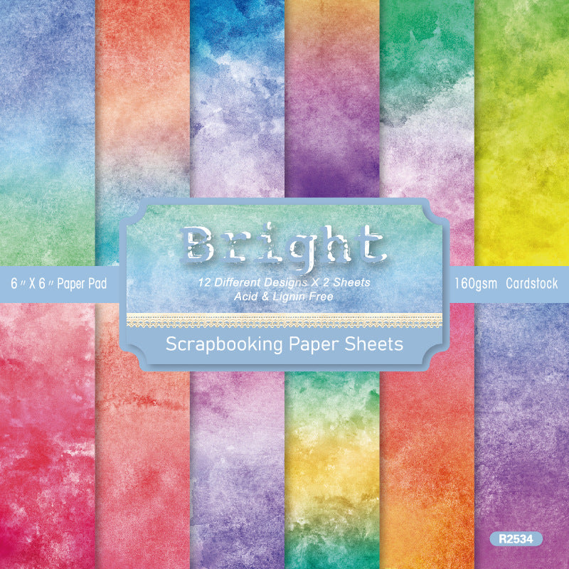 0508 Bright background paper R2534 -24Pcs each pack