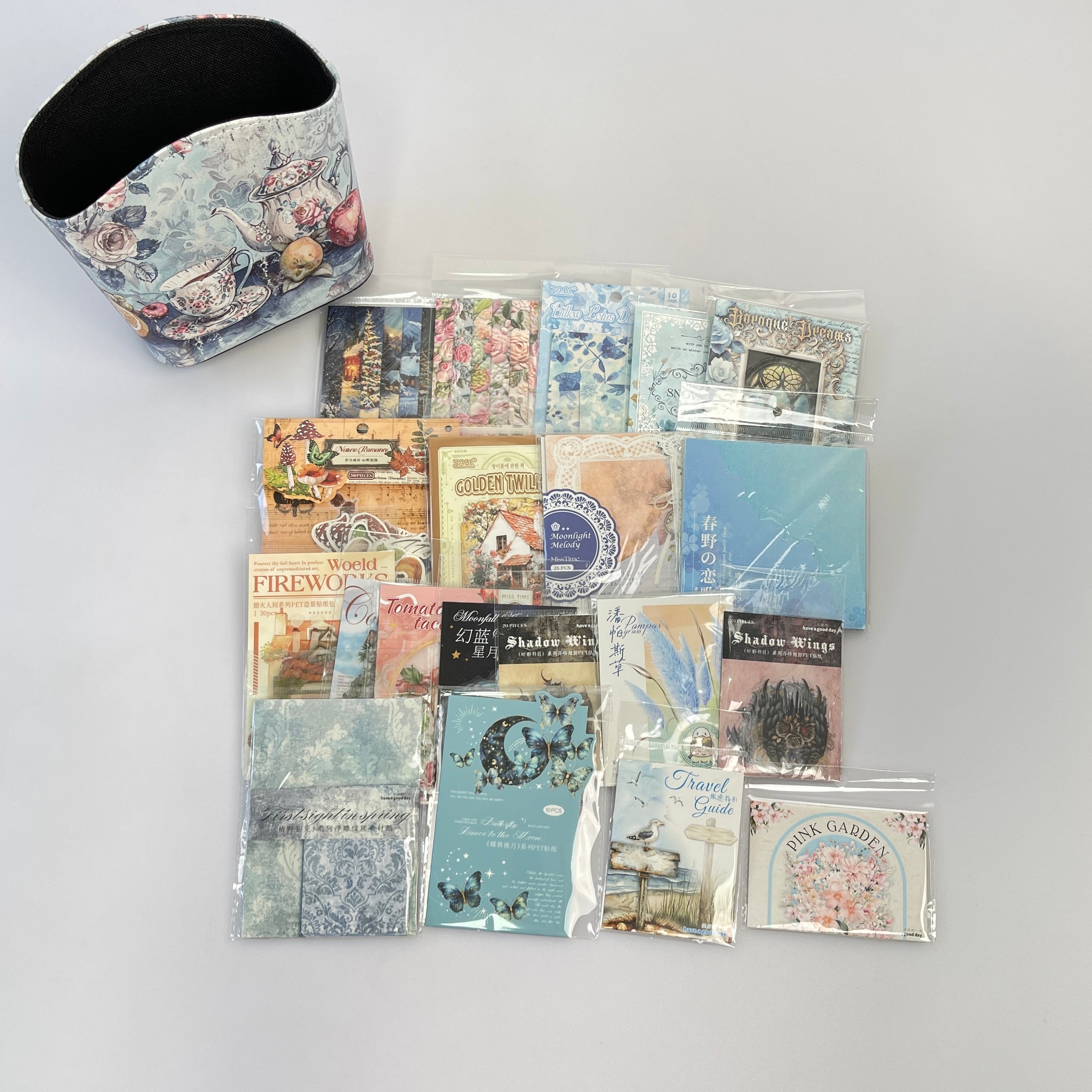 0817 B78 Colorful journaling supplies mixed bundle