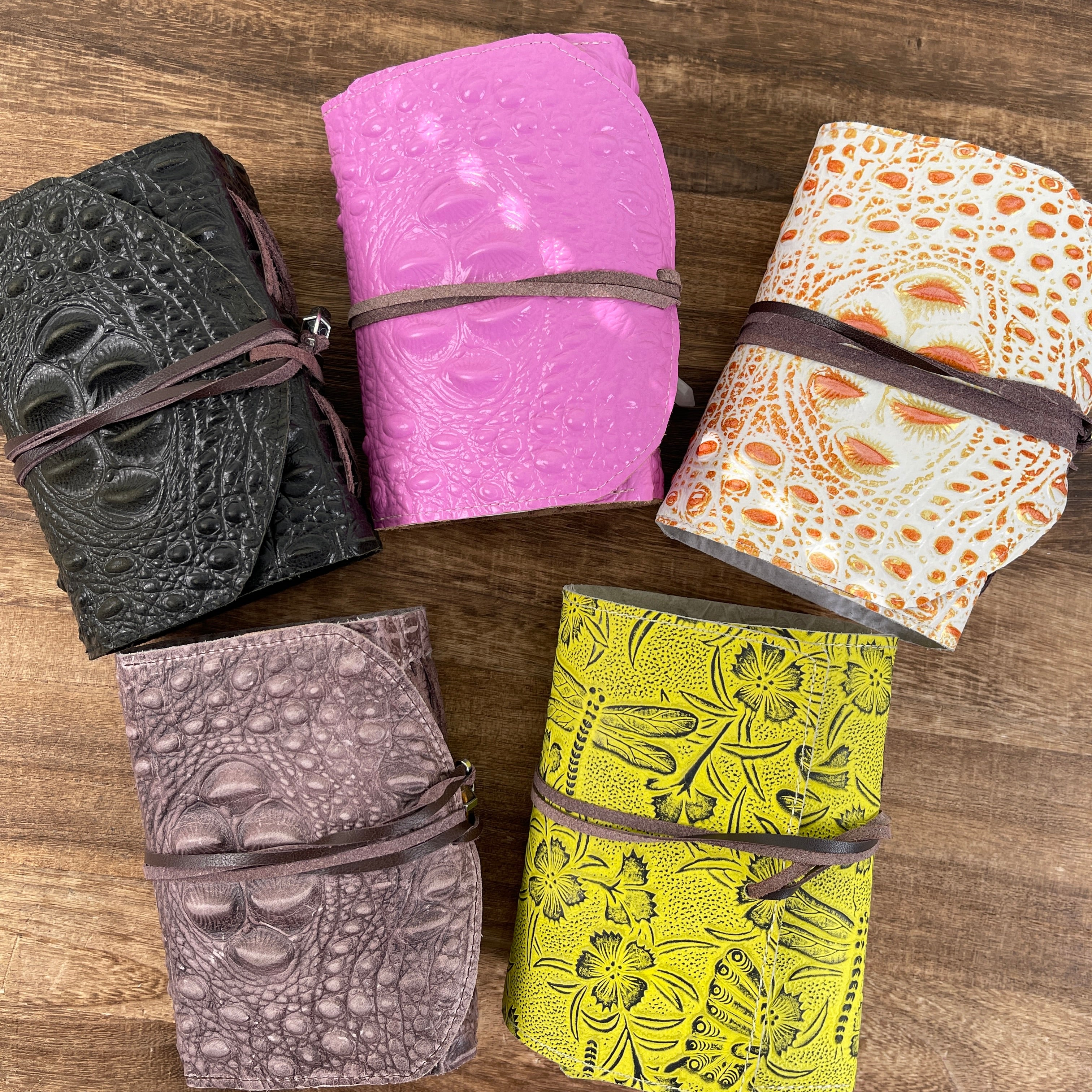 Handmade leather journal