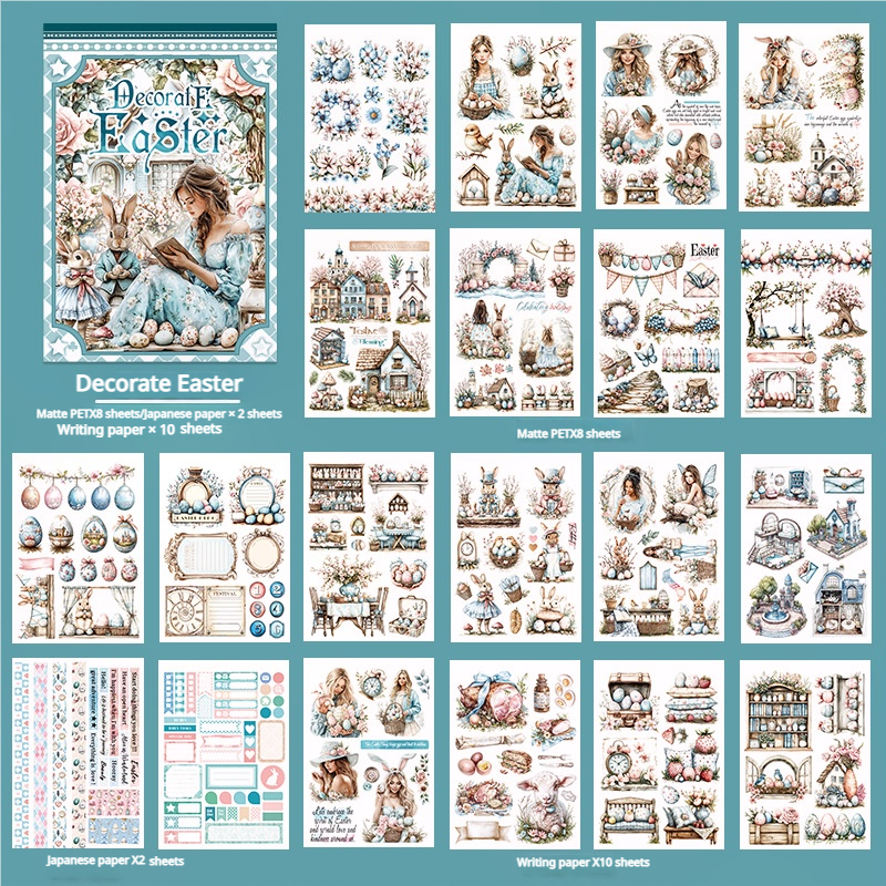 S-582- Decorate Easter Sticker Book -20Pcs each pack