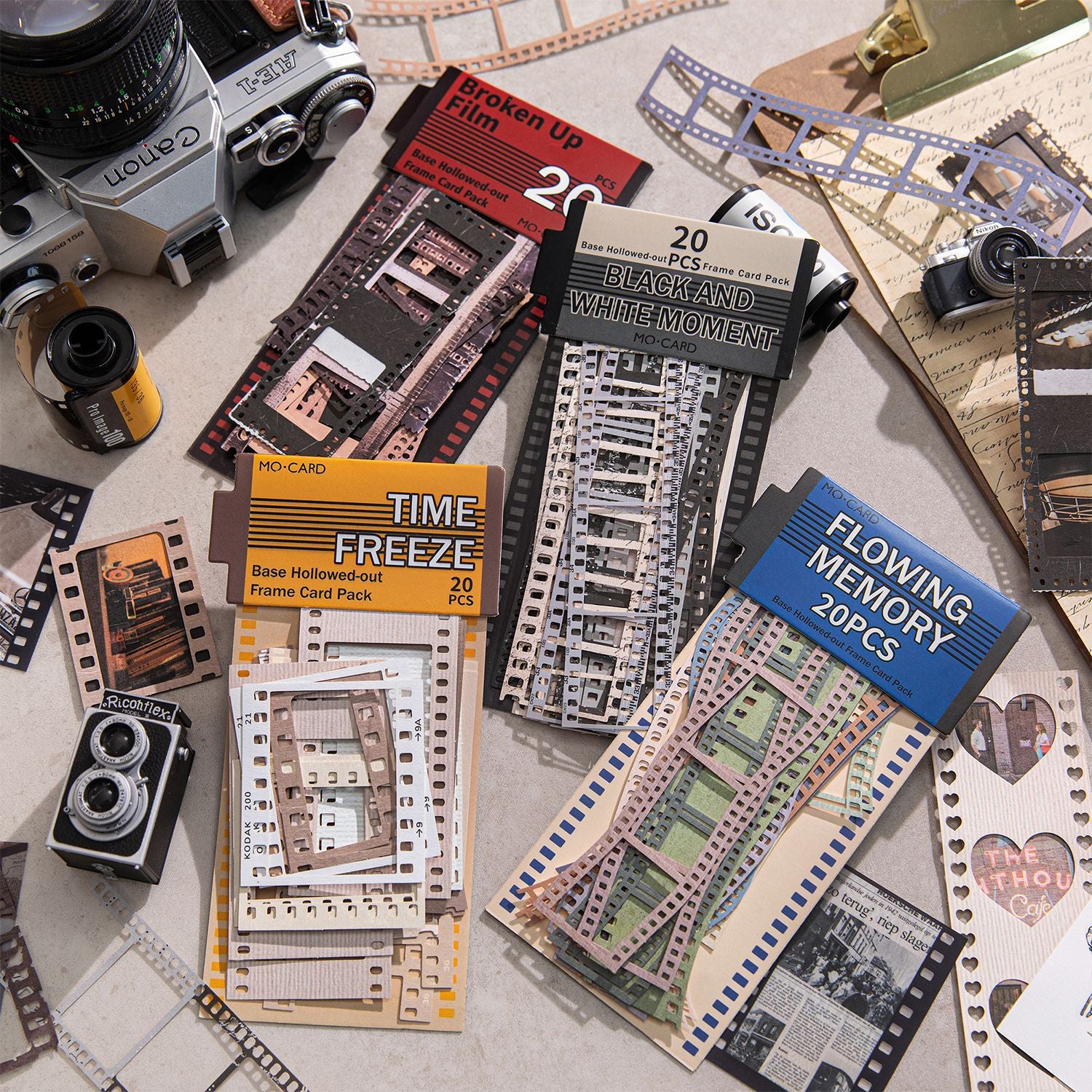0523 Film Frame Collection Series die cut Paper -20Pcs each pack