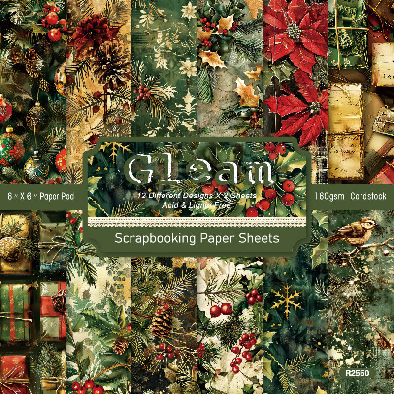 1004 Gleam background paper R2550 -24Pcs each pack