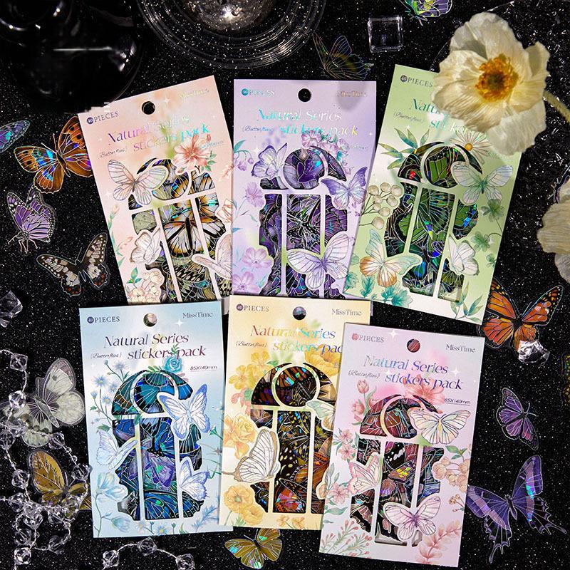 0612 Butterfly PET sticker -40Pcs each pack